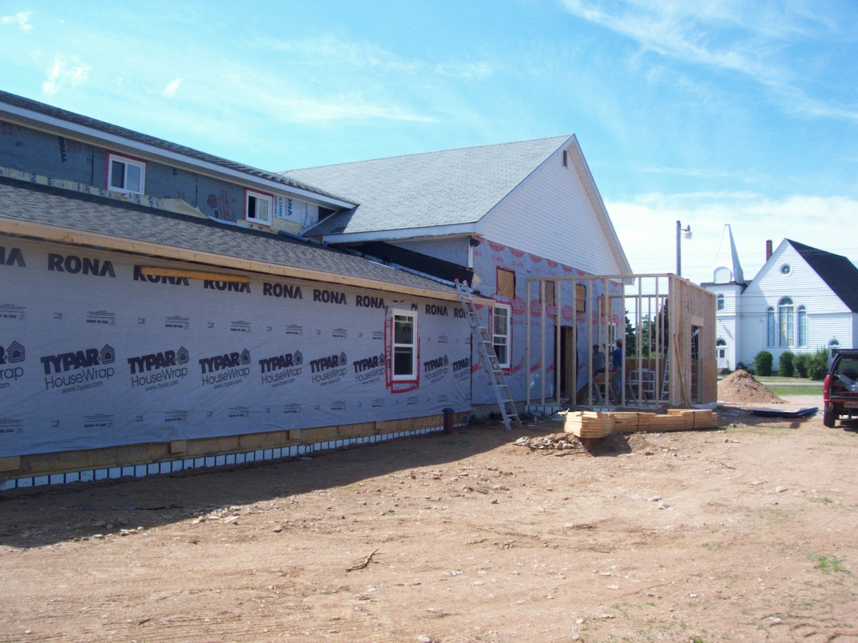 Parlour Roof and Entrance Framing