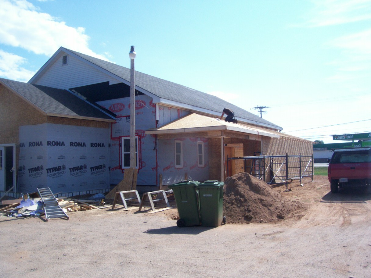 Roof on Front Addition