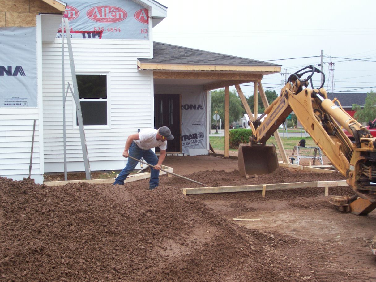 Forming walking for concrete pour